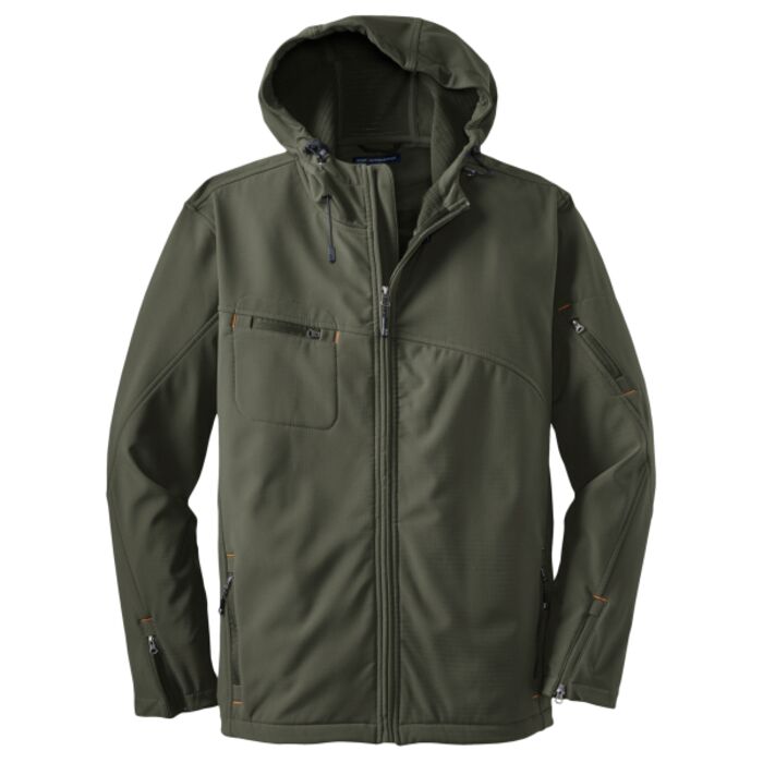 Textured Hooded Soft Shell Jacket Thumbnail