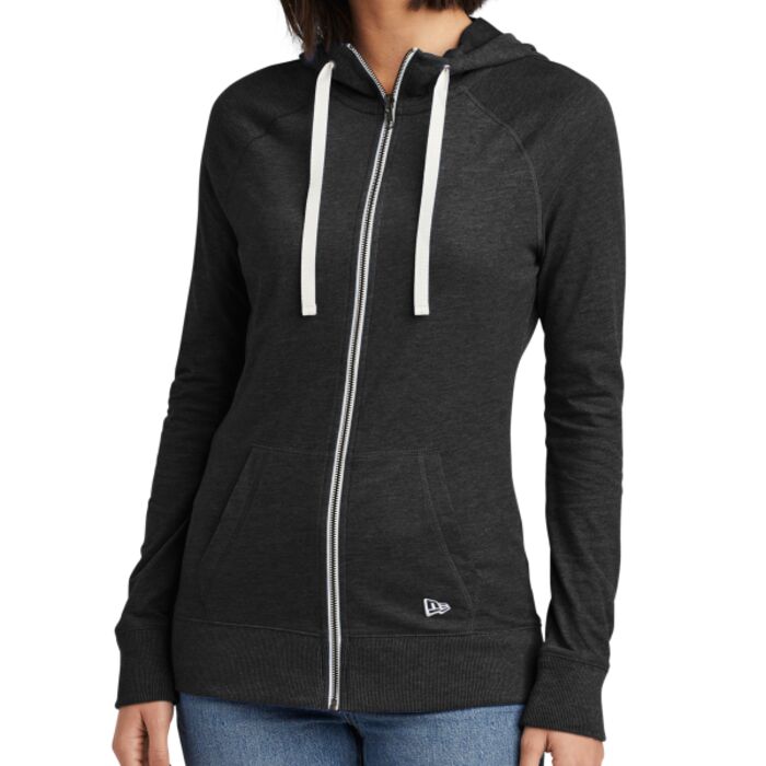 Women's Sueded Cotton Blend Full Zip Hoodie Thumbnail